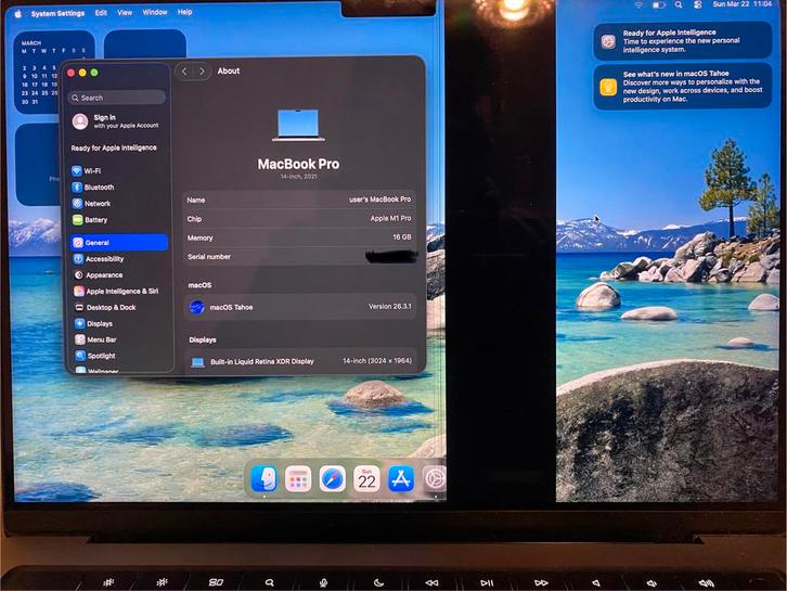 MacBook Pro M1 14 inch | Model A2442 | 16 GB | Spacegrijs, Computers en Software, Apple Macbooks, Zo goed als nieuw, MacBook Pro