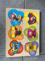 Houten puzzel met knopjes, Kinderen en Baby's, Speelgoed | Kinderpuzzels, Ophalen, Zo goed als nieuw