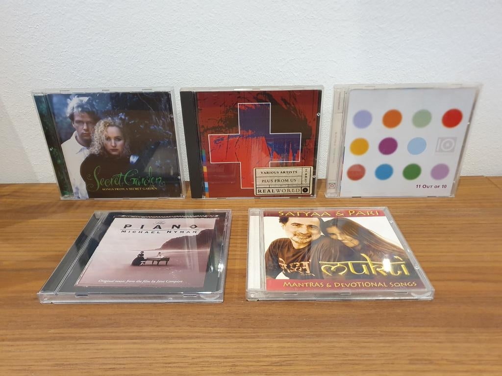 Lot 5x wereldmuziek/spiritualiteit - The Piano, Real World, CD & DVD, CD | Méditation & Spiritualité, Enlèvement ou Envoi