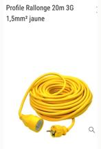 Rallonge électrique 20 mètre 3g 1.5 comme neuf, Bricolage & Construction, Enlèvement, Comme neuf