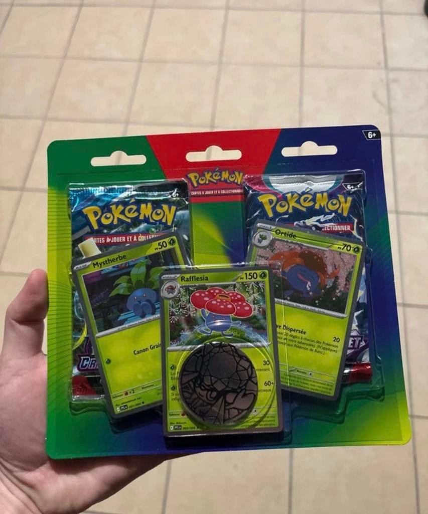Pokémon FR pack 2 booster mystherbe ortide/Rafflesia, Enlèvement ou Envoi, Comme neuf, Booster