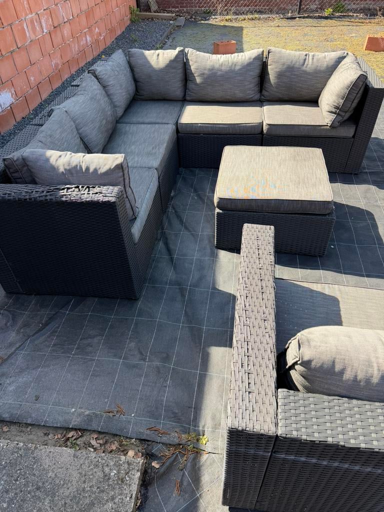 Loungeset, Ophalen, Zo goed als nieuw, Wicker, Loungeset