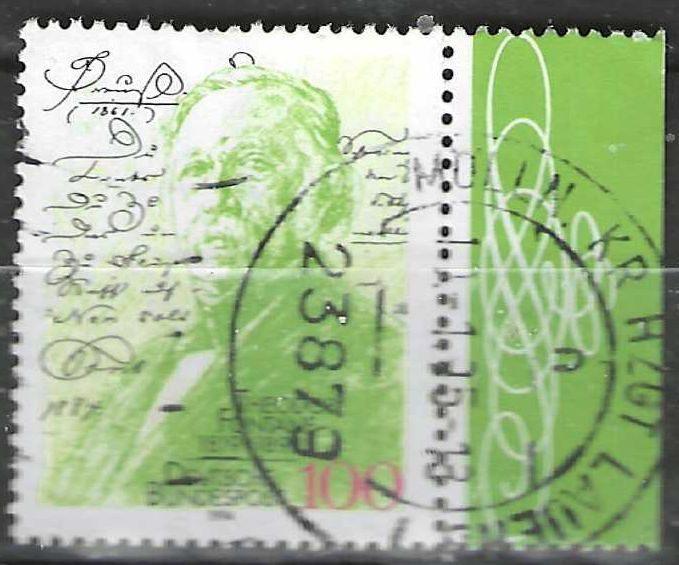 Allemagne Bundespost 1994 - Yvert 1599 - Fontane (ST), Timbres & Monnaies, Timbres | Europe | Allemagne, Affranchi, Envoi