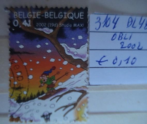 Belgique 3104 (O) BL48, Oblitéré, Affranchi, Timbre-poste, Envoi