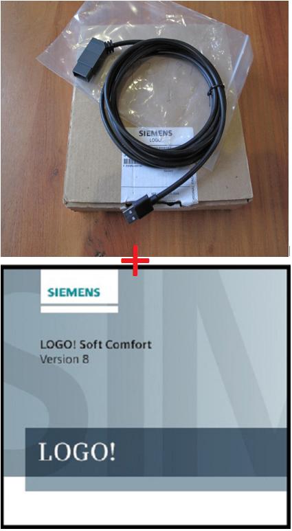 (2.0) Programmeer kabel voor PLC siemens logo V8.2 met softw, Envoi, Neuf