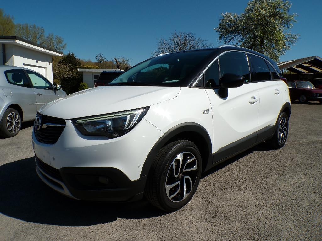 Opel Crossland X 1.2i Navi/Auto Airco/Garantie/87.000km, Voorwielaandrijving, Stof, 1199 cc, Wit