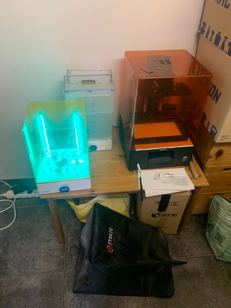 Phrozen Sonic Mighty 8k+ Elegoo was- en uithardingsset, Ophalen, Gebruikt, Ingebouwde Wi-Fi, Resin/Hars