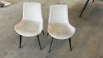 Set stoelen - beige grijze bekleding, Huis en Inrichting, Stoelen, Ophalen, Gebruikt, Twee, Stof