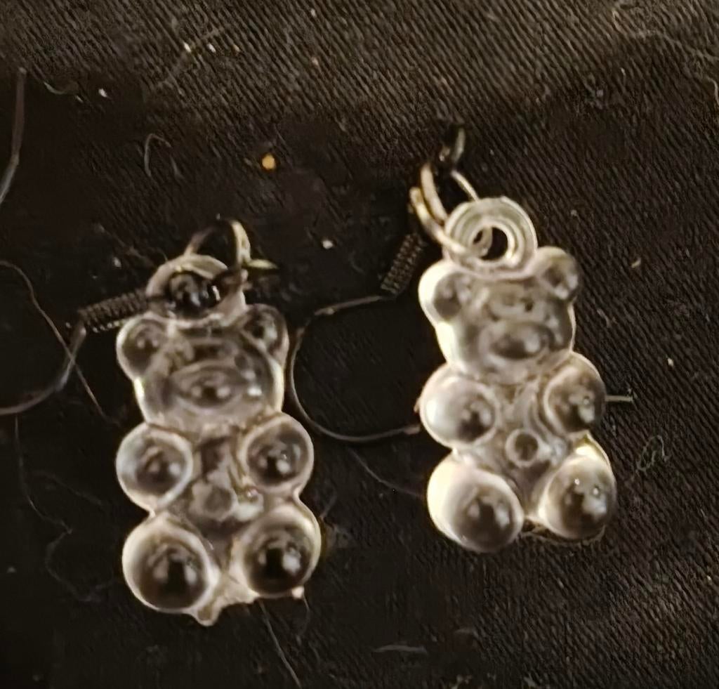 Ours en gélatine transparents, Bijoux, Sacs & Beauté, Boucles d'oreilles, Neuf, Enlèvement ou Envoi, Autres matériaux, Blanc
