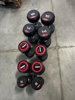Vaste Rubberen Dumbells 2x5kg,2x6kg,2x8kg,2x14kg,2x16kg, Ophalen, Gebruikt, Dumbbell