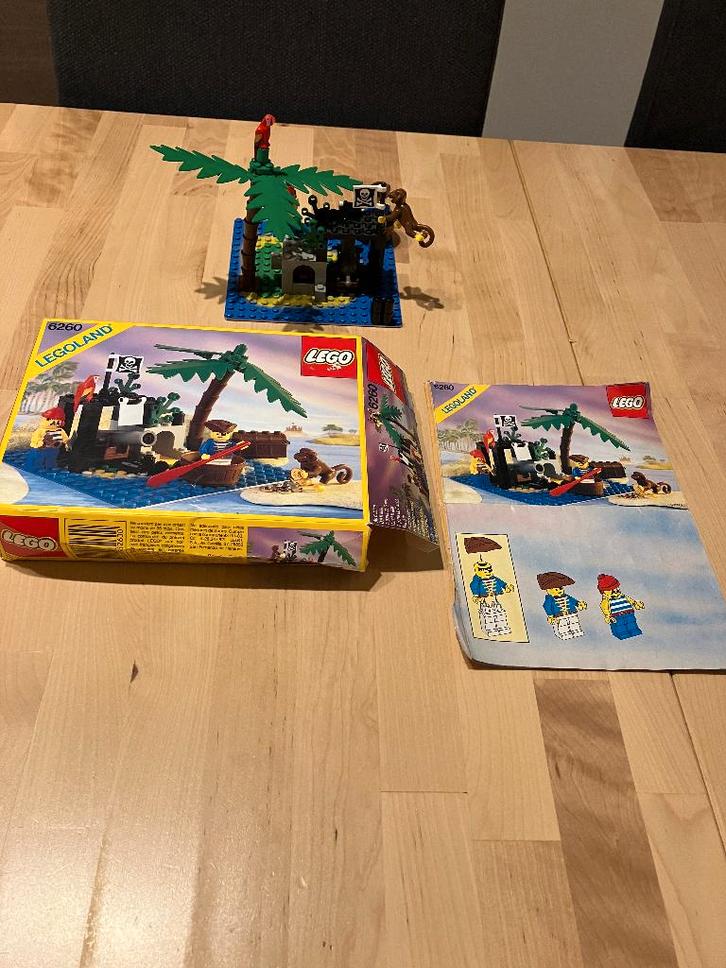 lego 6260  Pirateneiland, schipbreuk, Kinderen en Baby's, Speelgoed | Duplo en Lego, Gebruikt, Lego, Complete set, Verzenden