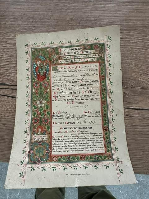 conférence des femmes à Vierge Bruges 1909, Enlèvement ou Envoi, Autres types