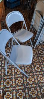 20 klapstoelen metaal vintage  stoelen cafestoelen terras, Ophalen, Metaal