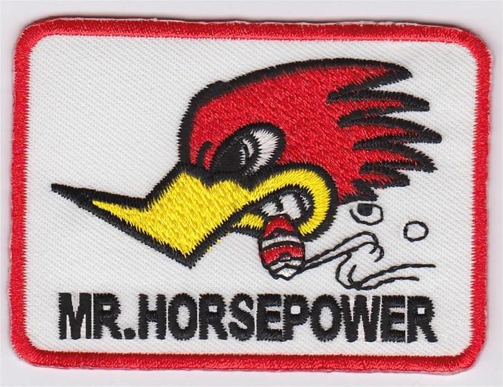Mr. Horsepower Clay Smith stoffen opstrijk patch embleem #5, Verzamelen, Stickers, Nieuw, Verzenden
