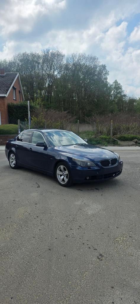 Bmw 525d automatique, Auto's, BMW, Automaat, Blauw, Leder, Diesel