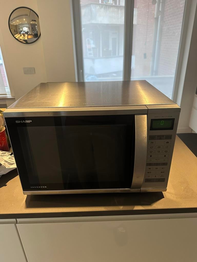 Sharp Inverter combi oven, Ophalen, Gebruikt, Draaiplateau, Vrijstaand