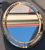 Venetiaanse mozaïek spiegel in Hollywood regacy style, Antiek en Kunst, Ophalen, Ovaal, 50 tot 100 cm, Minder dan 100 cm