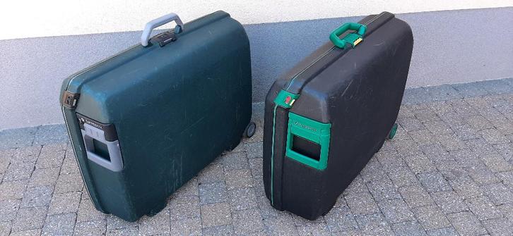 Samsonite set van 2 valiezen, Handtassen en Accessoires, Koffers, Gebruikt, Hard kunststof, 60 tot 70 cm, 45 tot 55 cm, Slot, Wieltjes