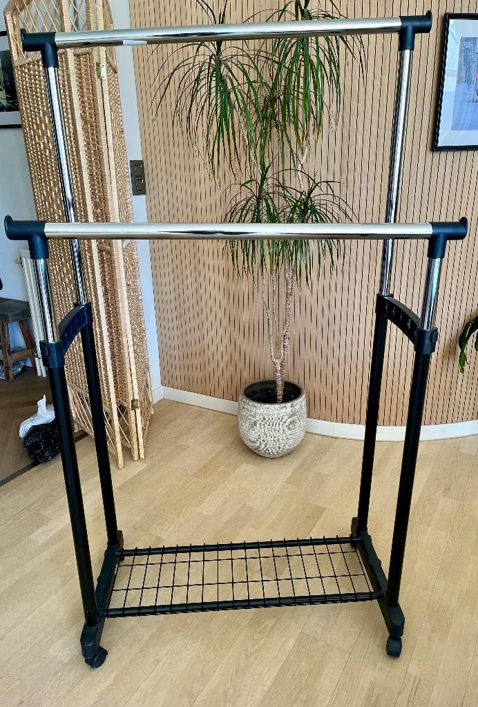 Dubbele Kledingrek met rekje voor schoenen, Huis en Inrichting, Woonaccessoires | Kapstokken, Ophalen, Gebruikt, Overige typen