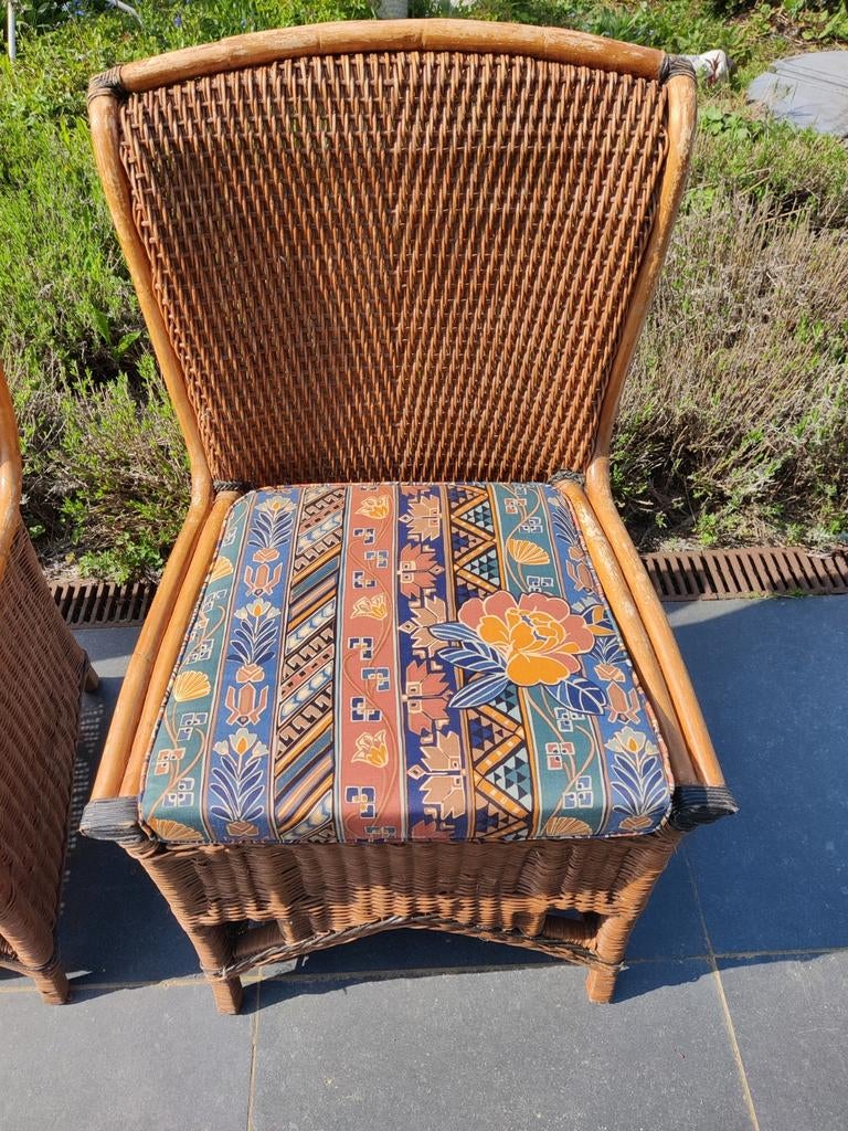 Quatre chaises en osier, Maison & Meubles, Enlèvement, Quatre