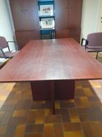 table ou bureau stratifié couleur bordeaux, Enlèvement, Comme neuf, Bureau