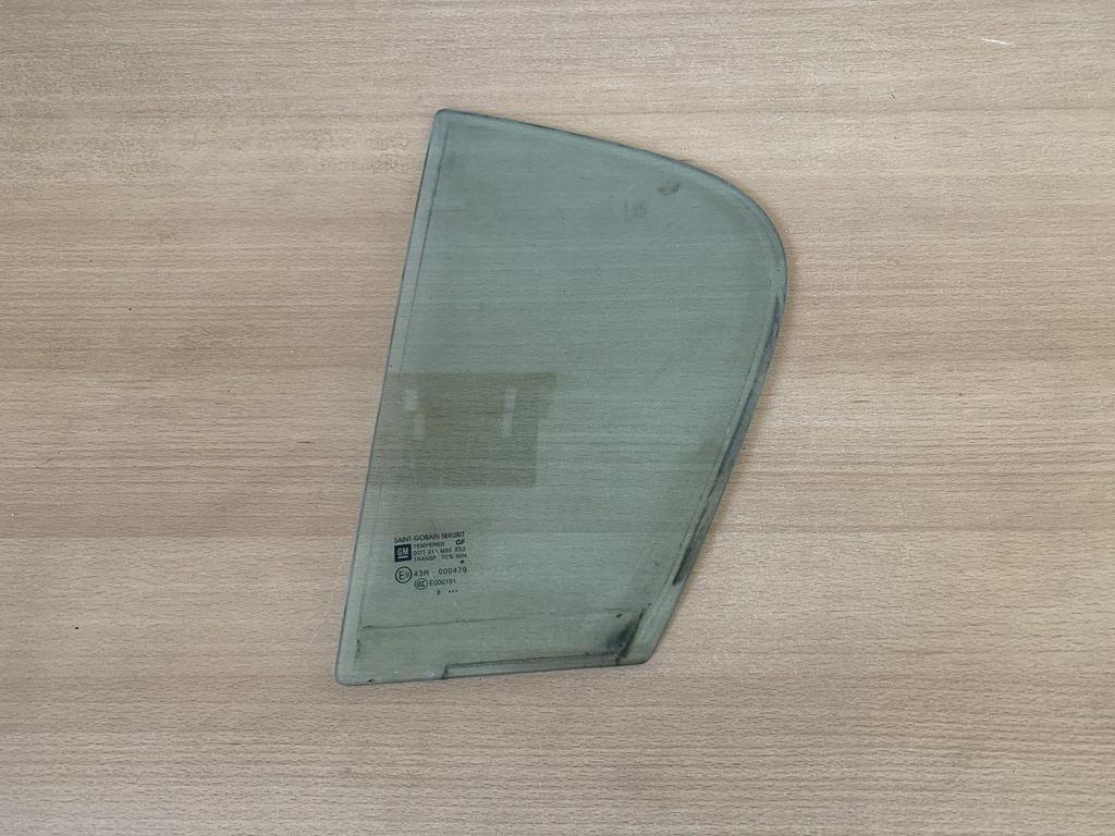 opel corsa D ruit Links-achter 4drs 2006 - 2014 achterdeur, Gebruikt, -, -, Opel