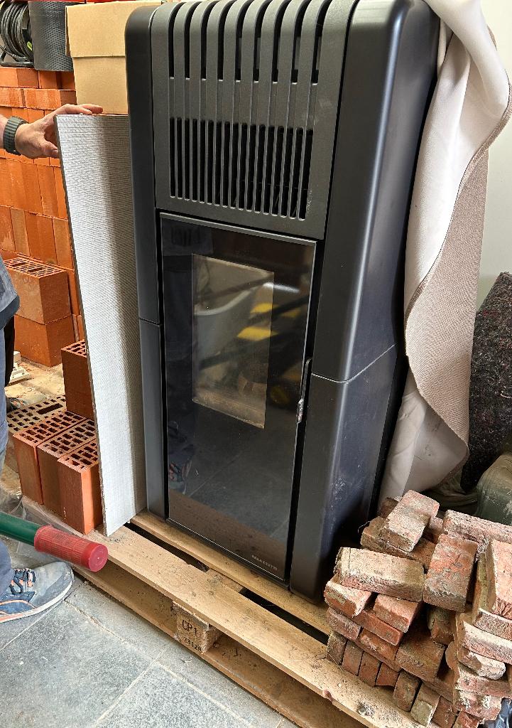 Pelletkachel Palazzetti - Nadia, Maison & Meubles, Cheminées, Utilisé, Autres types, Enlèvement