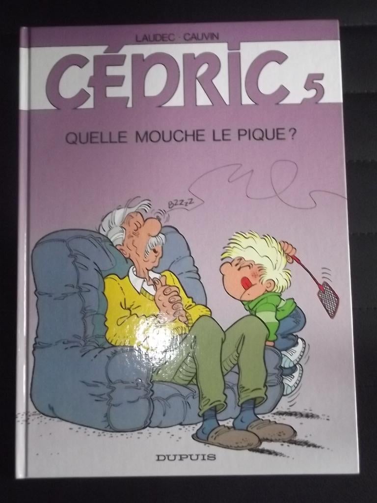 Cédric - 5. Quelle mouche le pique ? /EO 1992, Eén stripboek, Ophalen of Verzenden, Zo goed als nieuw, Laudec & Cauvin