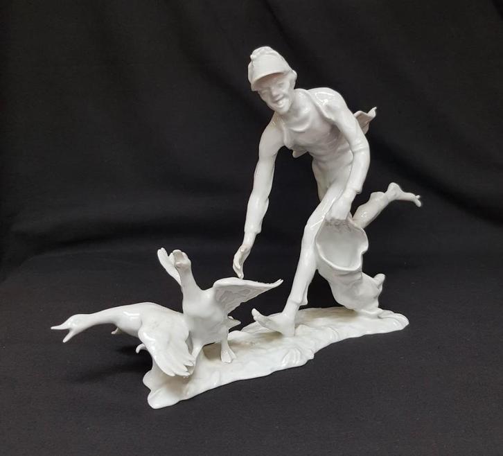 Porcelaine Kaiser vintage - Goose Thief., Antiquités & Art, Antiquités | Porcelaine, Enlèvement ou Envoi