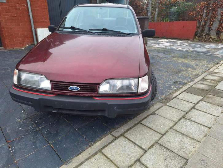 Ford Sierra 1.8D Turbo CLX, Autos, Ford, Particulier, Sierra, Toit ouvrant, Diesel, Rouge, Enlèvement