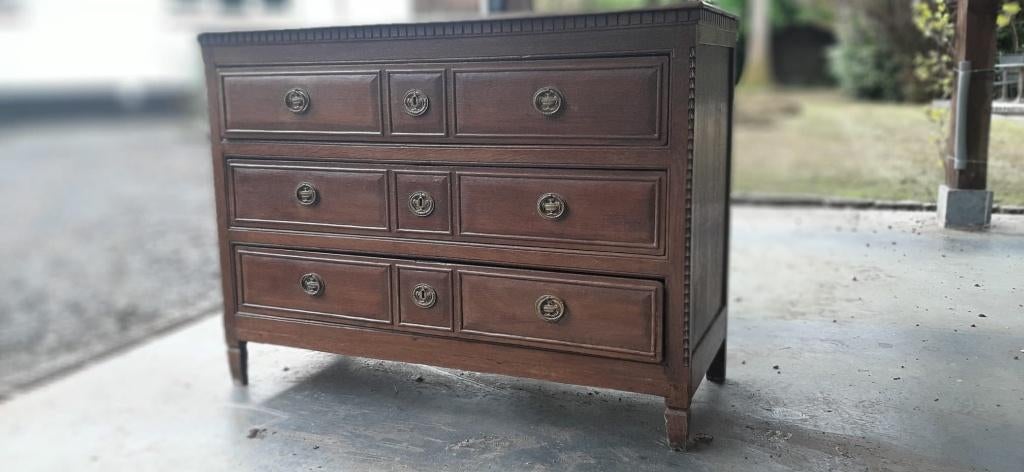 Commode - 3 lades - 128(l)x53(b)x94(h)cm, Antiek en Kunst, Antiek | Meubels | Kasten, Ophalen