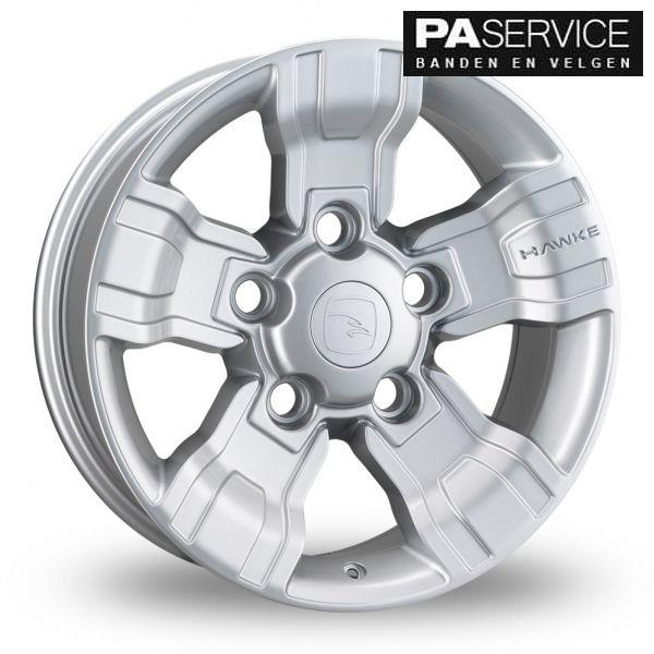 Nieuwe 18 inch Zilver Hawke Land Rover Defender velgen, 18 inch, -, -, Banden en Velgen