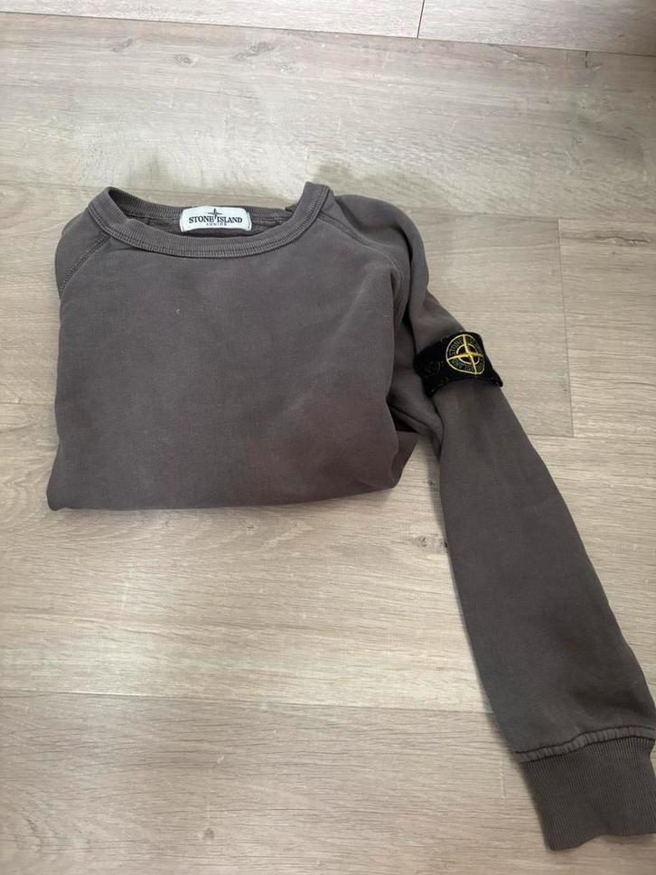 Pull Stone Island Junior - original - bon état, Vêtements | Hommes, Pulls & Vestes, Comme neuf, Taille 46 (S) ou plus petite, Beige