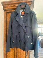 Als Nieuwe Marineblauwe trenchcoat maat M(valt iets ruimer), Ophalen of Verzenden, Zo goed als nieuw, Maat 38/40 (M), Blauw
