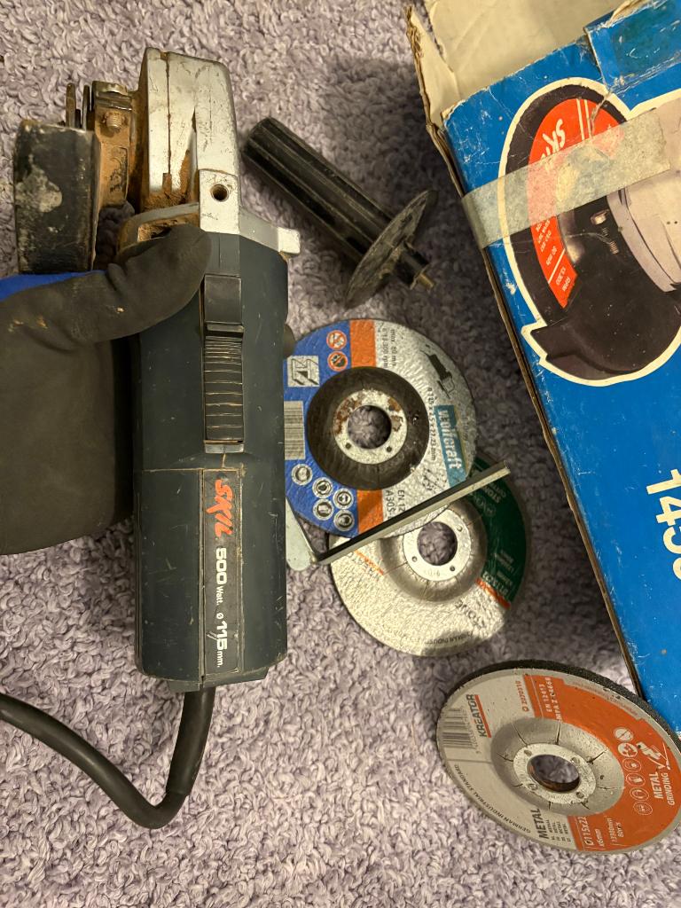 Skil 1459H haakse slijper, Ophalen, Gebruikt, 700 tot 1000 watt, Haakse handslijpmachine