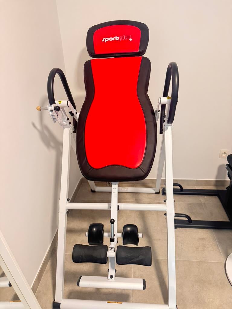 Table d’inversion SportPlus – étirement du dos, Sport en Fitness, Fitnessmaterialen, Zo goed als nieuw, Rug, Ophalen