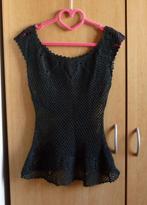 Zwarte gehaakte tuniek Maat S, Enlèvement ou Envoi, Taille 36 (S)