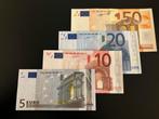 Mooie set van 4 eurobiljetten van de eerste serie., Postzegels en Munten, Bankbiljetten | Europa | Eurobiljetten, Ophalen of Verzenden