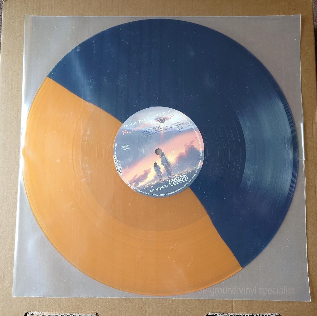 Talla 2XLC – Flaming Star (12'' Orange Black), Cd's en Dvd's, Vinyl | Dance en House, Nieuw in verpakking, Colored vinyl, Techno of Trance