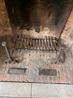 Smeedijzer haardrek en voorzet scherm, Huis en Inrichting, Haarden, Ophalen, Gebruikt