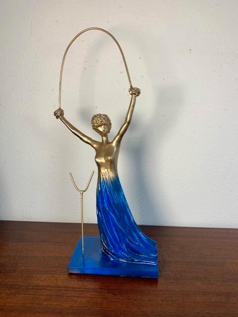 Bronzen Beeld Alice in Wonderland (naar) Salvador Dali, Antiek en Kunst, Kunst | Beelden en Houtsnijwerken, Beeld, Brons, Vrouw