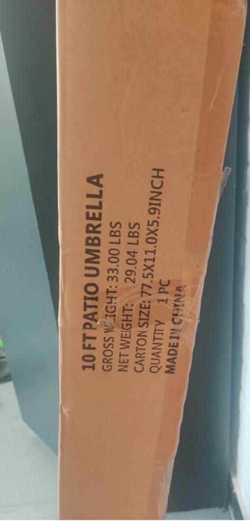 Tuinparasol met offset van 3 m — nieuw in doos, Tuin en Terras, Parasols, Nieuw, 3 tot 4 meter, Kantelbaar, Verstelbaar, Waterdicht