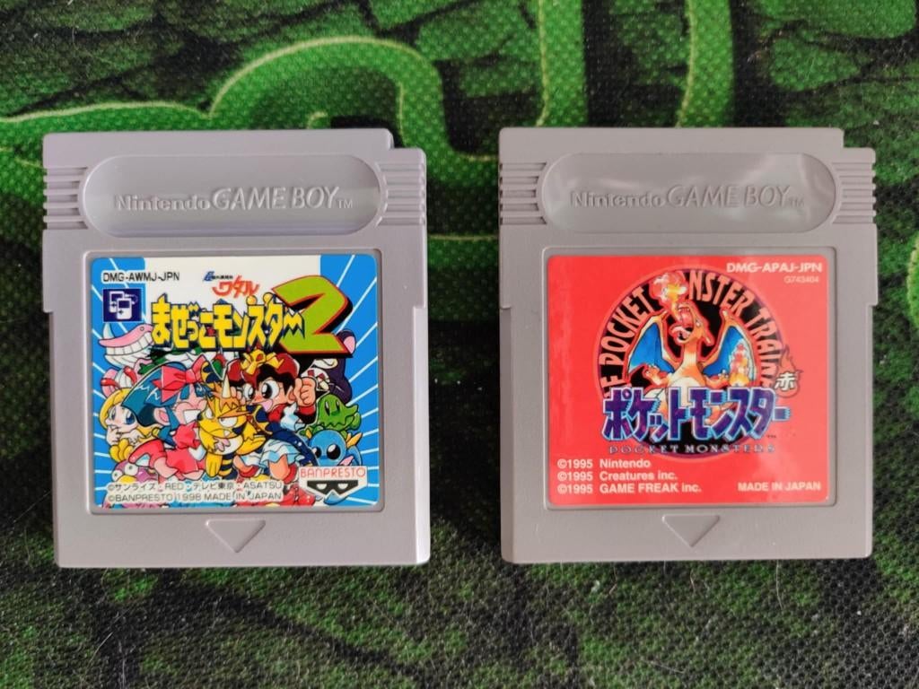 Pokémon Red / Mazekko Monster 2 game boy (Japanse versie0, Games en Spelcomputers, 1 speler, Verzenden, Gebruikt, Avontuur en Actie