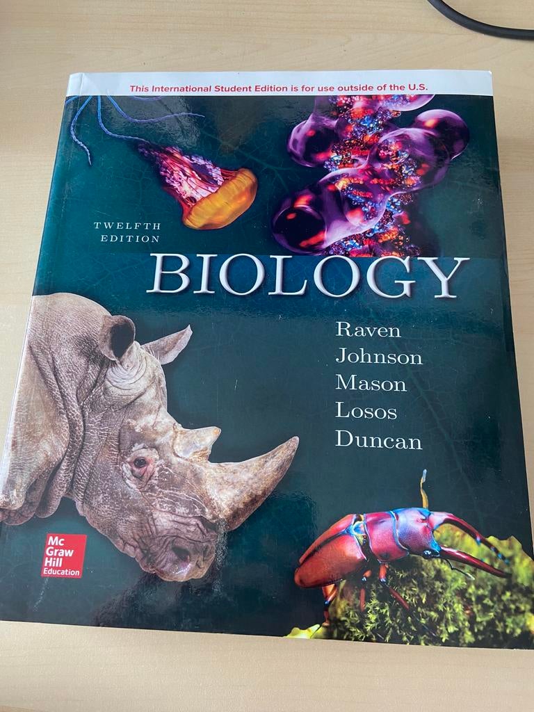 Biology 12de editie Raven, Boeken, Studieboeken en Cursussen, Ophalen, Zo goed als nieuw