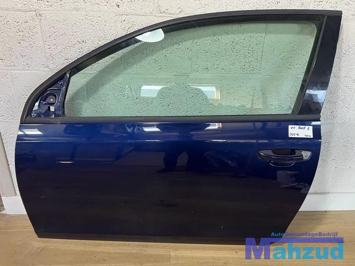 VW GOLF 6 Blauw LD5Q Links deur portier 3 deurs 2009-2013, Auto-onderdelen, Carrosserie, Deur, Volkswagen, Gebruikt