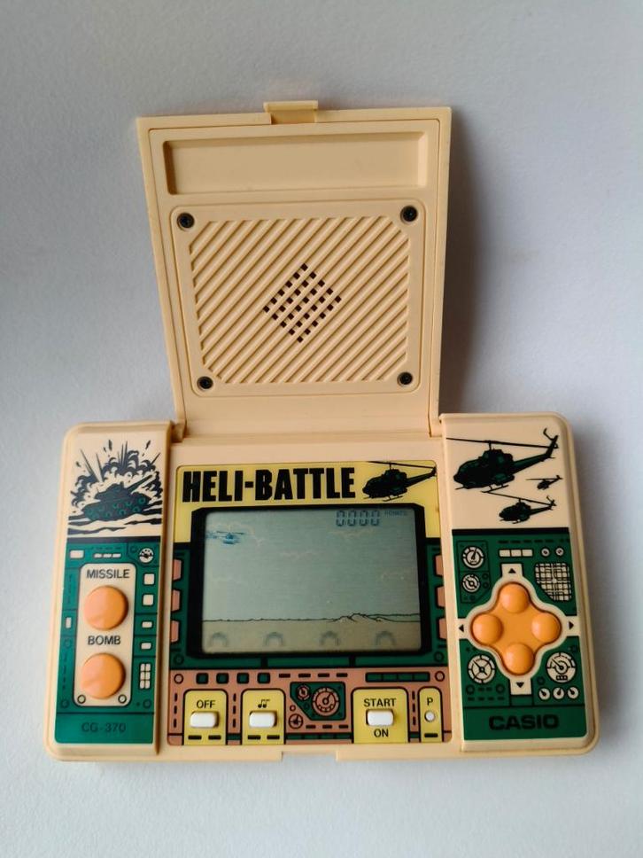 vintage handheld Casio Heli-Battle CG-370 uit 1987 zgan, Computers en Software, Vintage Computers, Ophalen of Verzenden