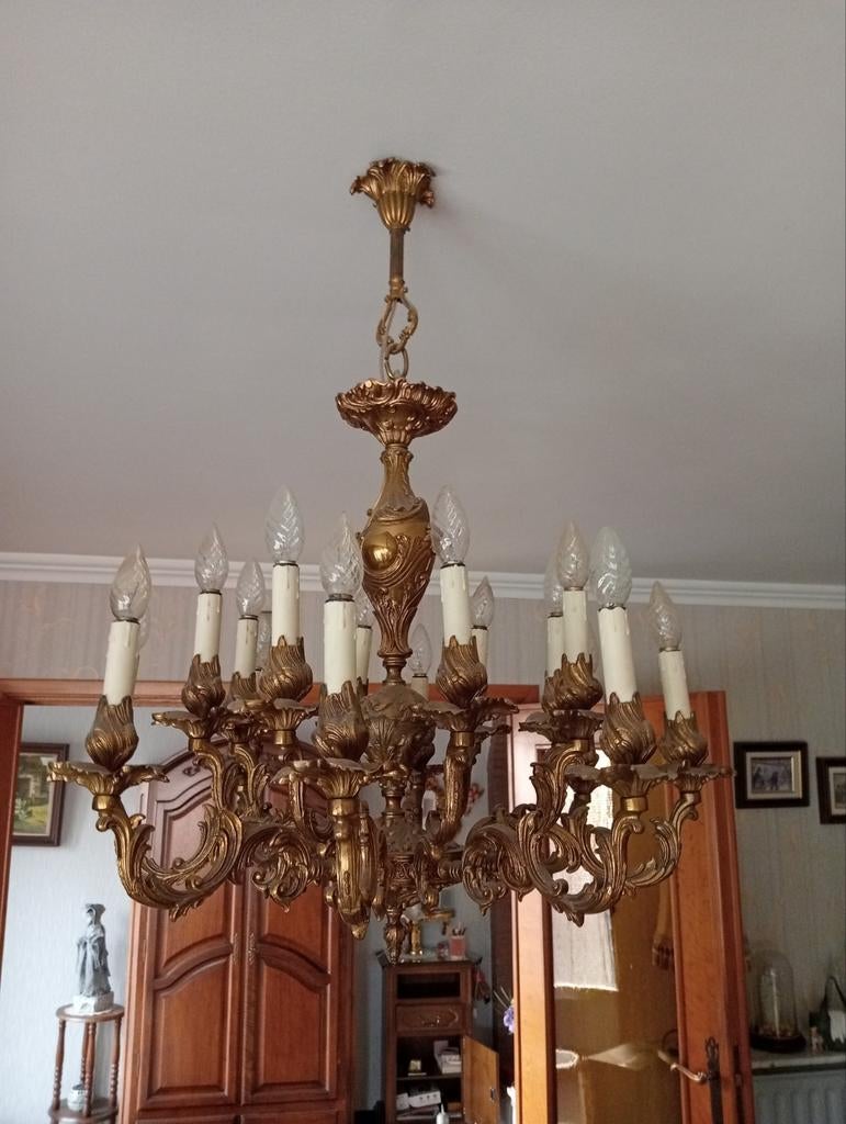 4 lustres en cuivre à vendre, Enlèvement