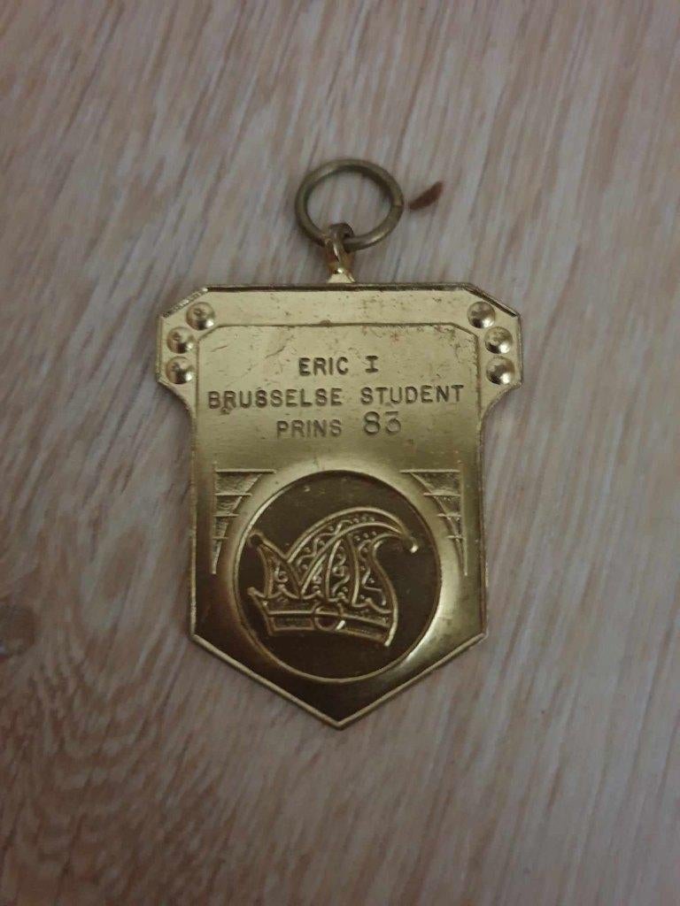 Carnaval medaille Brussel Prins Eric 1983, Ophalen of Verzenden