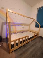 Lit style cabane, 180x70 bois macif, Enfants & Bébés, Chambre d'enfant | Lits, Enlèvement, 160 à 180 cm, 70 à 85 cm, Matelas