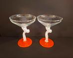 Set van 2 mondgeblazen Muranostijl Coupes, Verzamelen, Ophalen of Verzenden